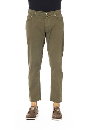 Jacob Cohen Green Cotton Jeans & Pant