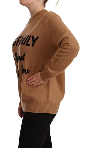 Beige Cashmere Crewneck #dgfamily Sweater
