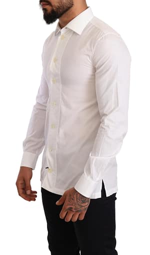White Long Sleeves Cotton Formal Shirt