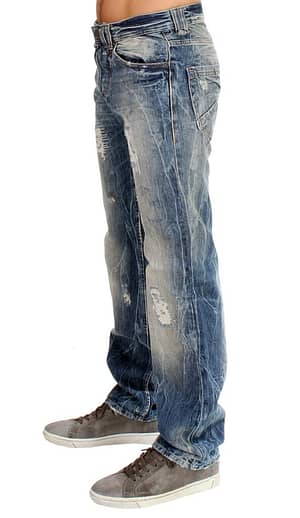 Blue washed cotton Jeans