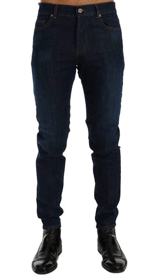 Frankie Morello Frankie Morello Blue Wash Aberdeen Slim Fit Jeans