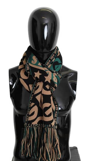 Dolce & Gabbana Scarf Wool Multicolor #DGMILLENNIALS Wrap Fringes
