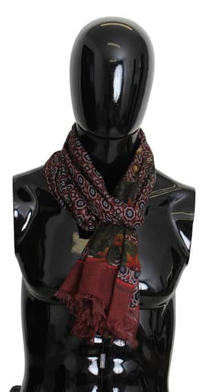 Dolce & Gabbana Scarf Multicolor Floral Viscose Neck Wrap