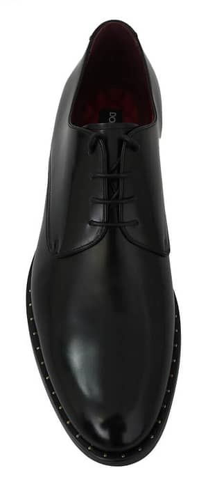 Black Leather Men Formal Derby Classic Shoes
