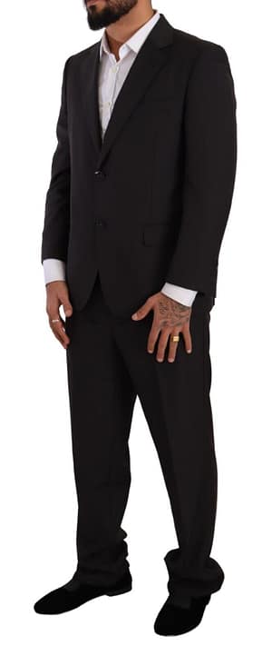 Dark Gray Single Breasted Formal Suit