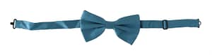 Dolce & Gabbana Light Blue 100% Silk Adjustable Neck Papillon Bow Tie