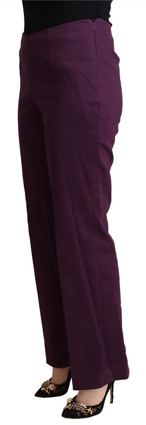 Violet High Waist Tapered Casual Pants