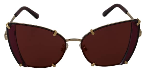 Dolce & gabbana dg2214 violet women cat eye mirrored eyewear sunglasses