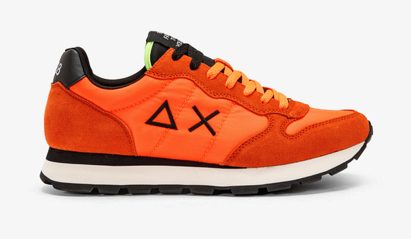 Sun68 orange leather sneakers