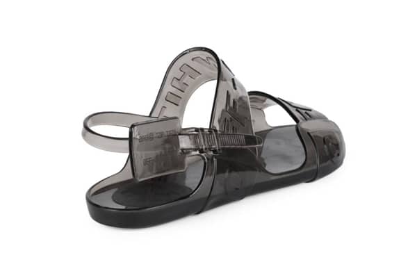 Black polyvinyl sandal