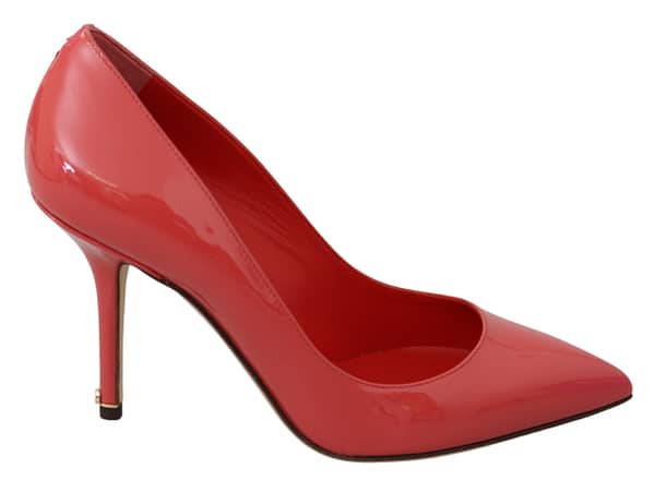 Dolce & gabbana dark pink patent leather heels pumps