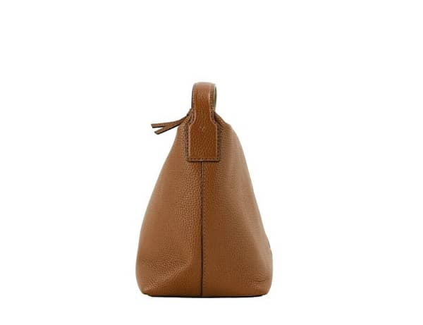 Thea small moose pebbled leather slouchy shoulder handbag