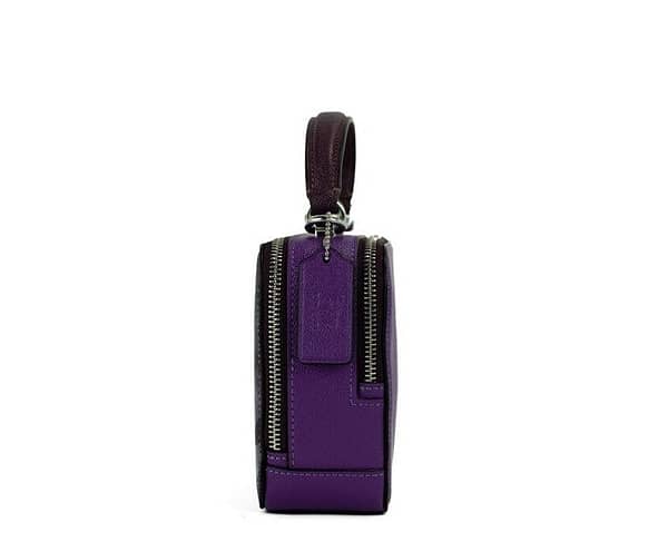 Disney ursula motif crossgrain leather box crossbody handbag