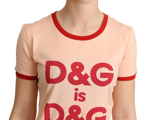 Pink crewneck d&g is d&g top t-shirt
