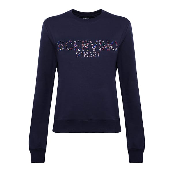 Scervino street blue cotton sweater