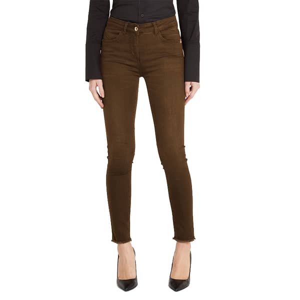 Patrizia pepe brown cotton jeans & pant