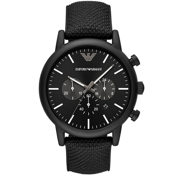 Emporio armani black watches for man