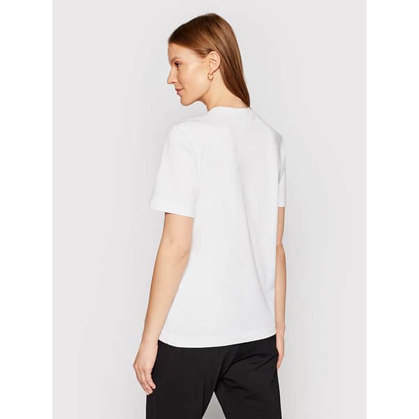 White cotton brand design t-shirt