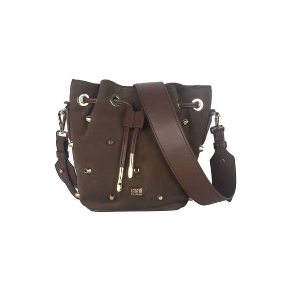 Cavalli class brown calfskin handbag