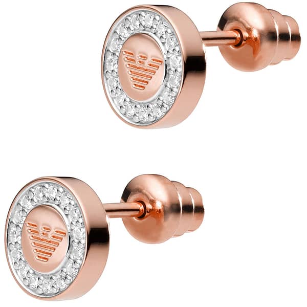Emporio armani rose gold women earrings
