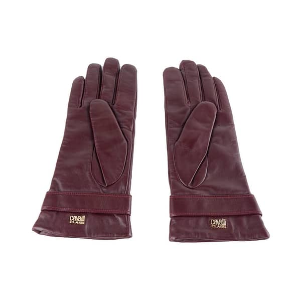 Red cqz. 001 lamb leather gloves