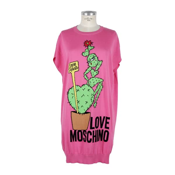 Love moschino pink cotton dress
