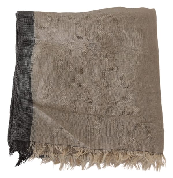 Beige women cotton shawl scarf