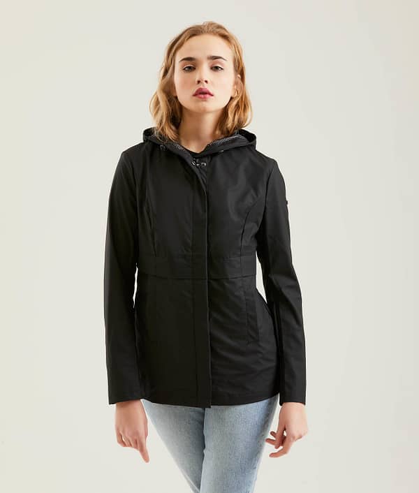 Refrigiwear black polyester jackets & coat