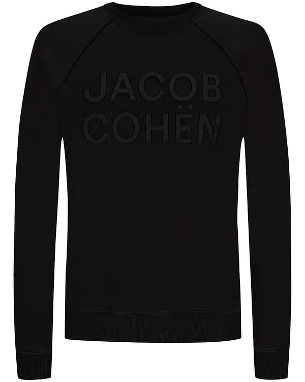 Jacob cohen black cotton sweater