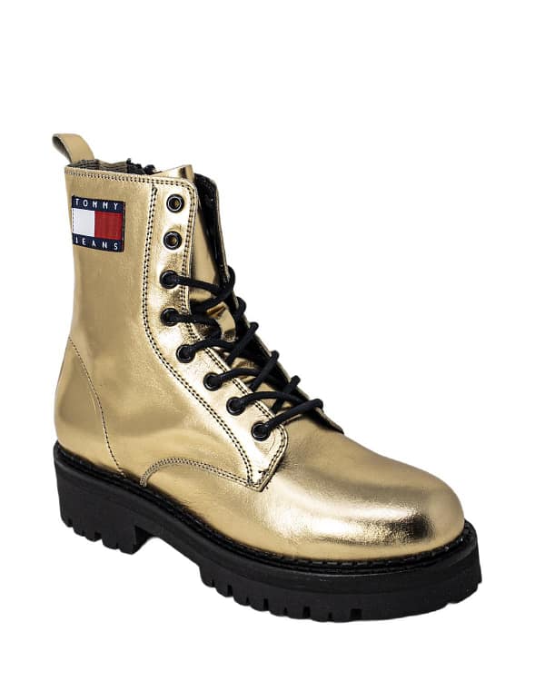 Tommy hilfiger jeans scarpa metallic lace up boot