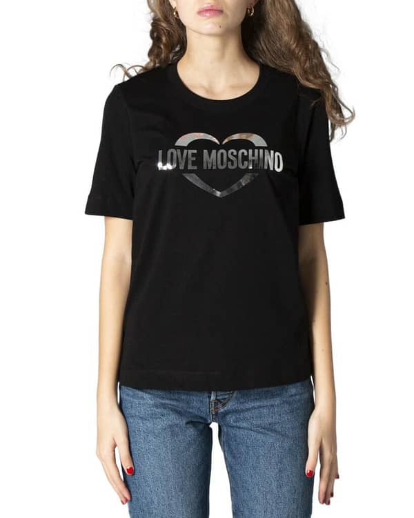 Love moschino love moschino t-shirt maglietta w4f153nm3876