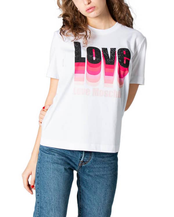 Love moschino love moschino t-shirt maglietta w4h0620m3876