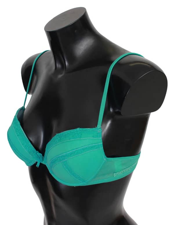 Green push up bra 100% cotton underwear