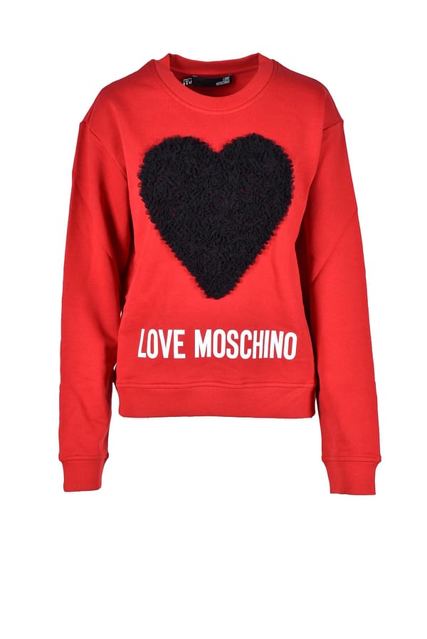 Love moschino love moschino felpa 94838146 rosso