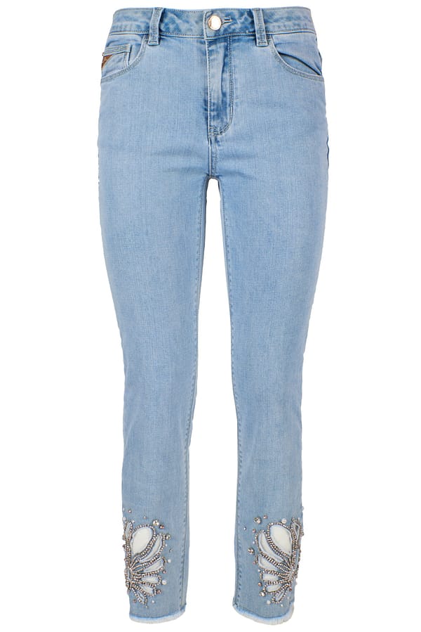 Yes zee light blue cotton jeans & pant