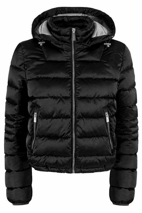 Yes zee black polyamide jackets & coat