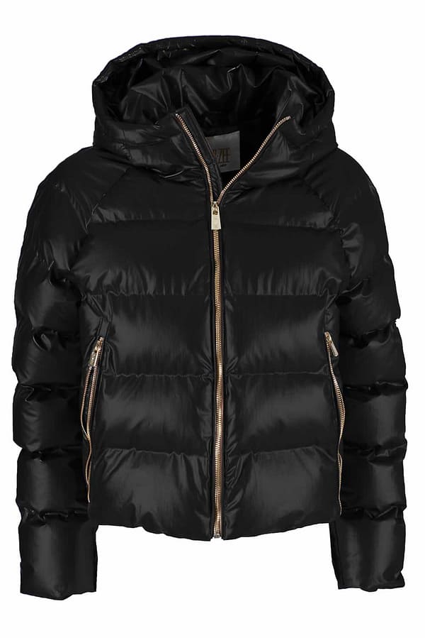 Yes zee black polyurethane jackets & coat