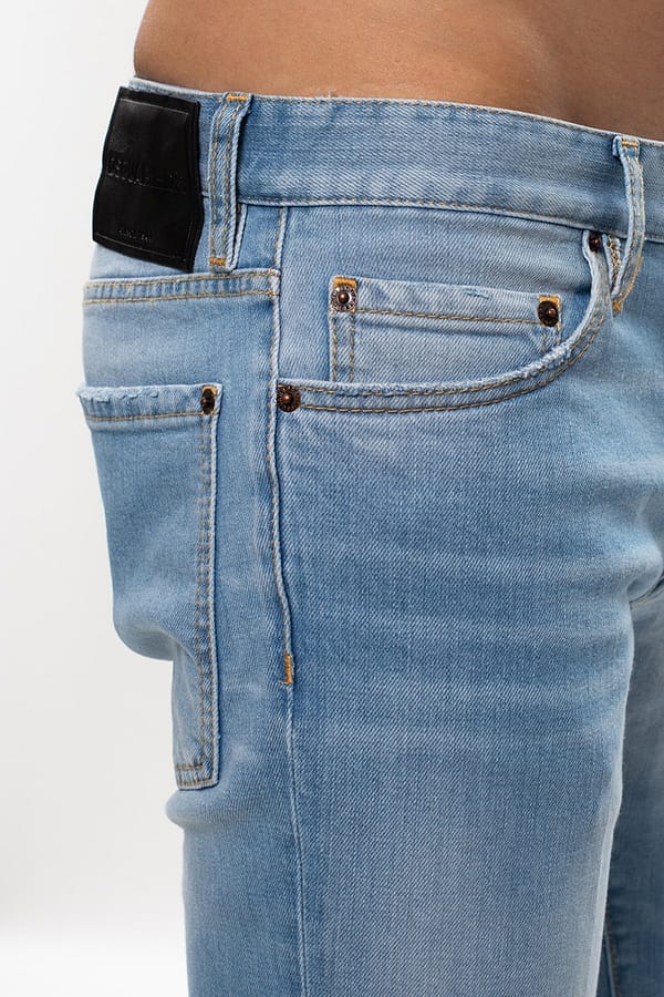 Light blue cotton jeans & pant
