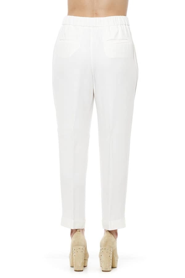 White acetate jeans & pant