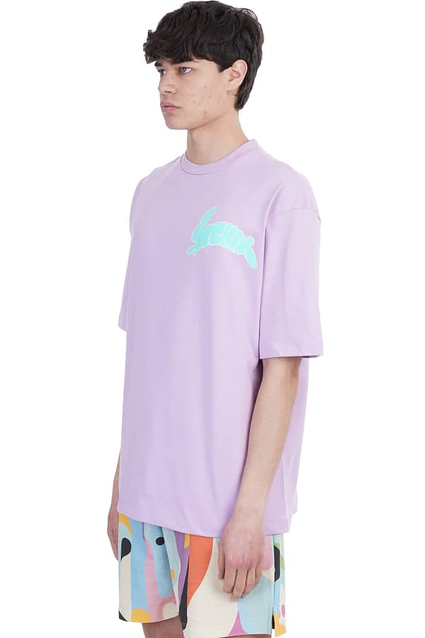 Purple cotton t-shirt