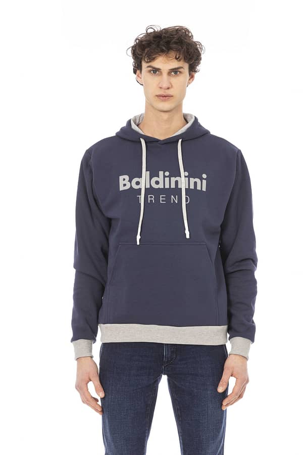 Baldinini trend blue cotton sweater