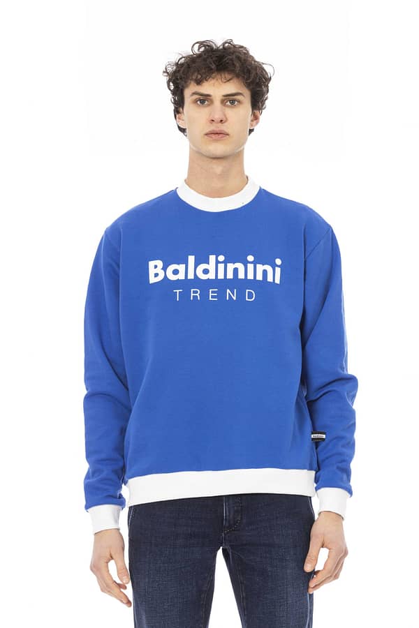 Baldinini trend blue cotton sweater