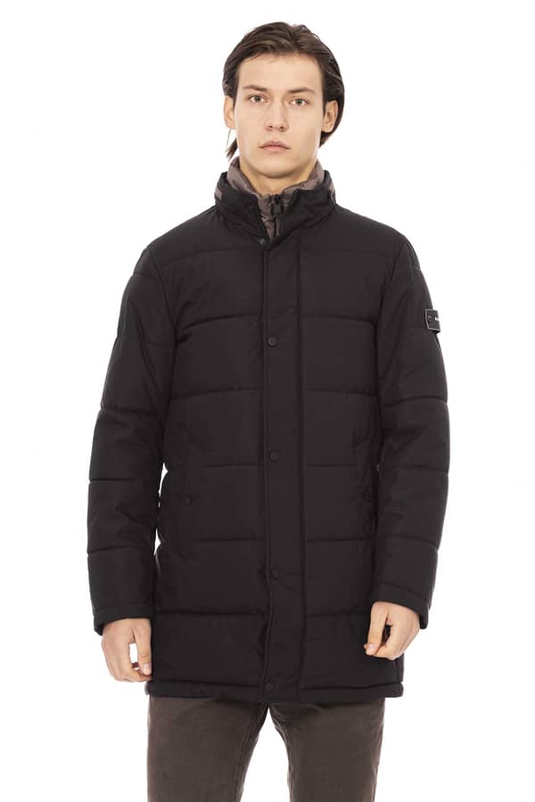 Baldinini trend black polyester jacket