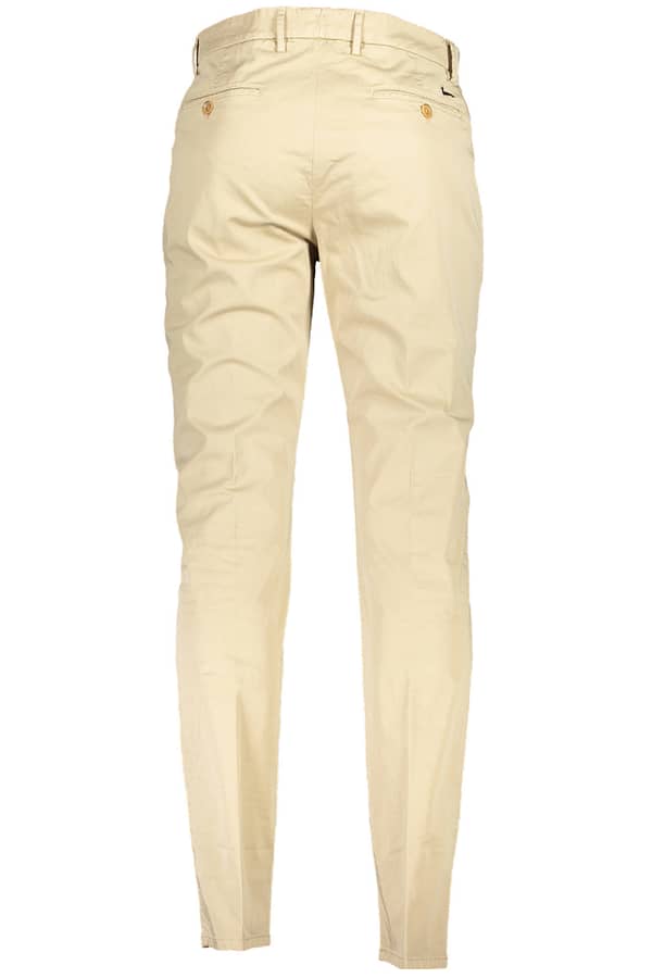Beige cotton jeans & pant