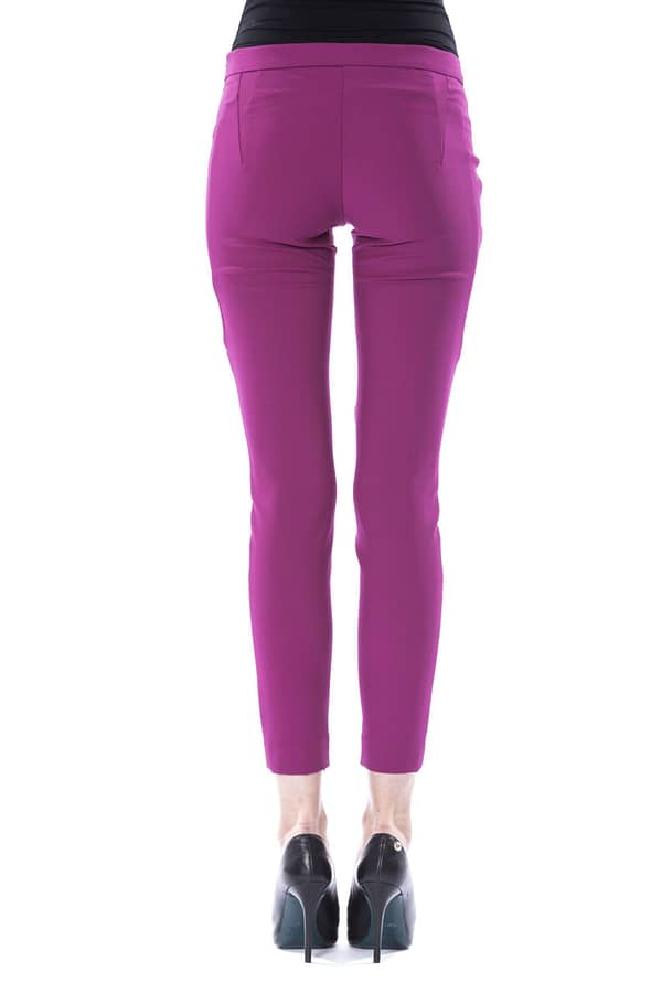 Violet polyester jeans & pant