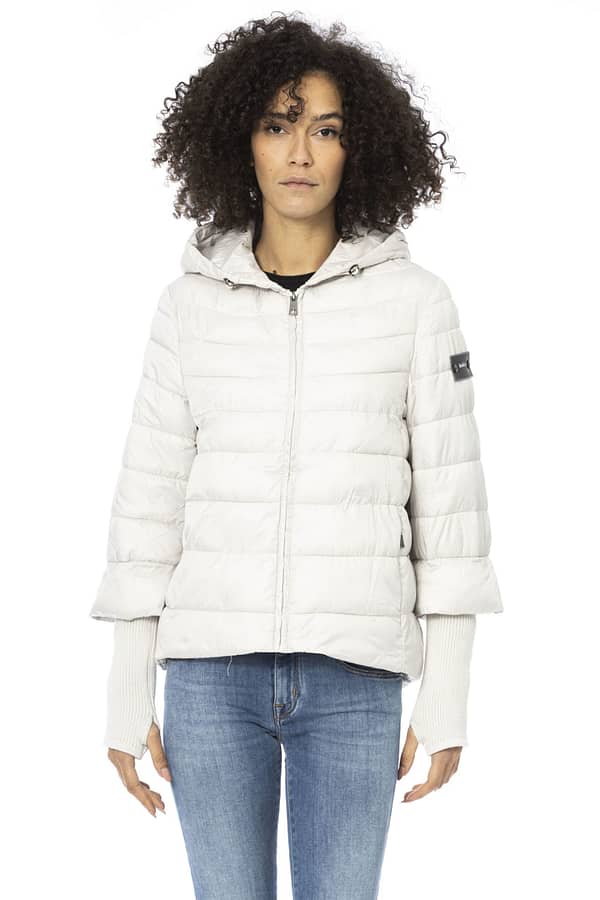Baldinini trend white polyester jackets & coat