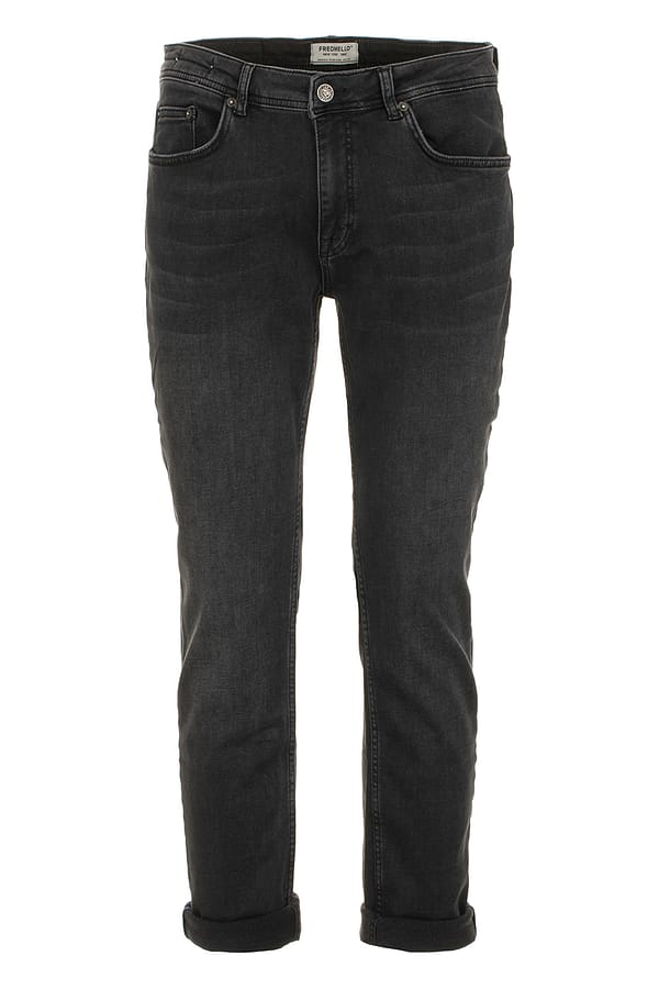 Fred mello black cotton jeans & pant