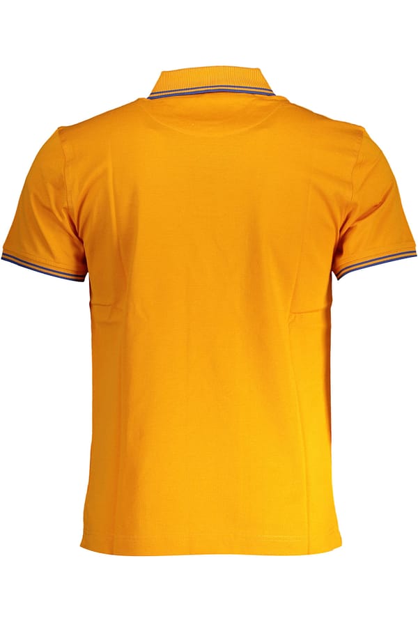 Orange cotton polo shirt