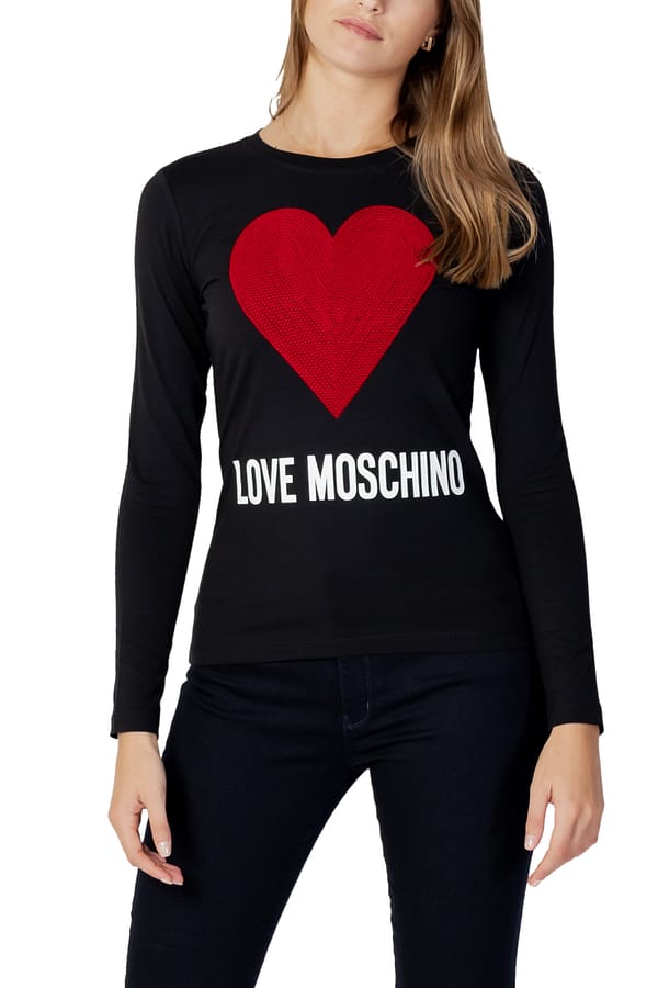 Love moschino love moschino t-shirt cuore paillettes