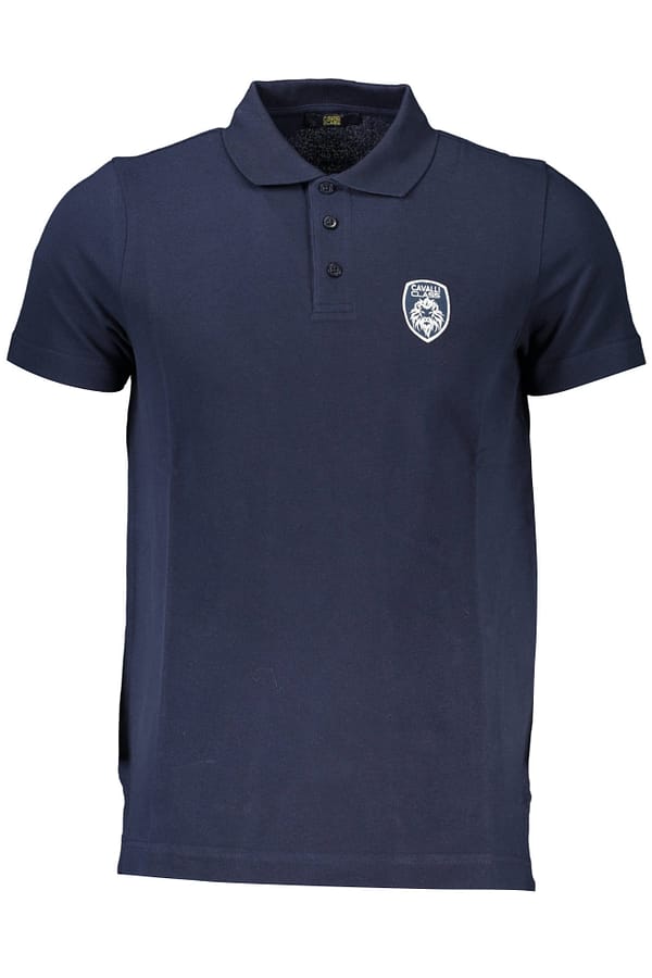 Cavalli class blue polo shirt
